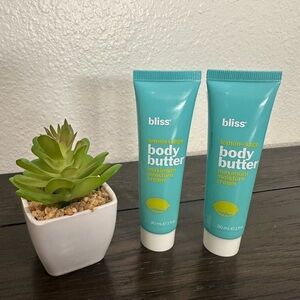 bliss Lemon + Sage Body Butter Tubes - Teal Packaging